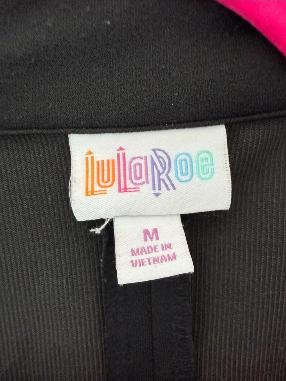LuLaRoe Black Open-Front Blazer with Patch Pockets